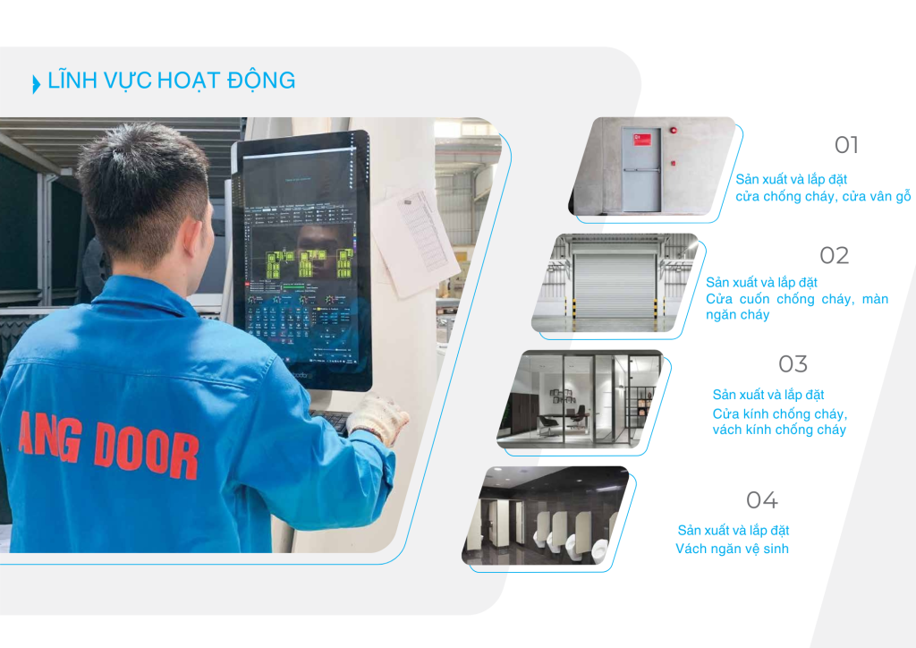 các sản phẩm chủ lực của cửa thép ANG